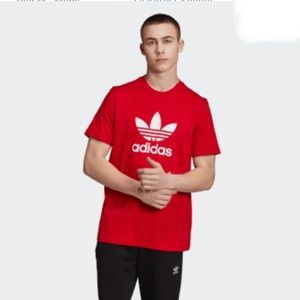 ADIDAS TREFOIL RED TEE Size XL